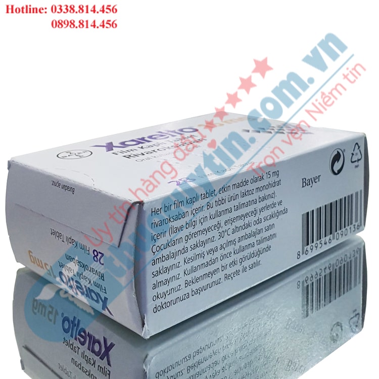 Thuốc xarelto 15mg rivaroxaban ngăn ngừa và điều trị cục máu đông
