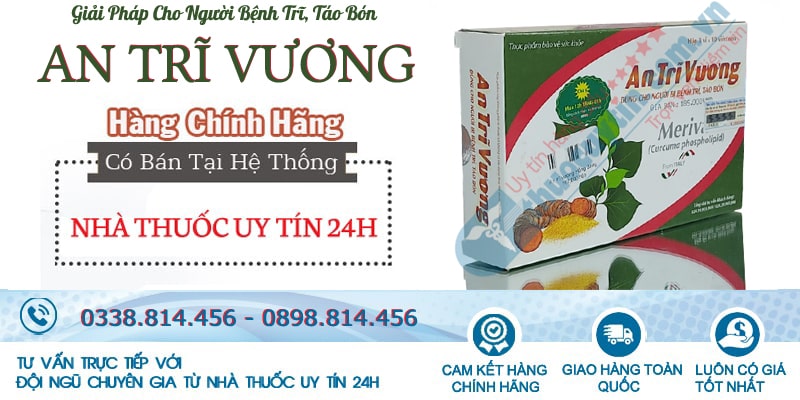 An trĩ vương điều trị chảy máu hậu môn, sa búi trĩ, đau rát, ngứa, táo bón