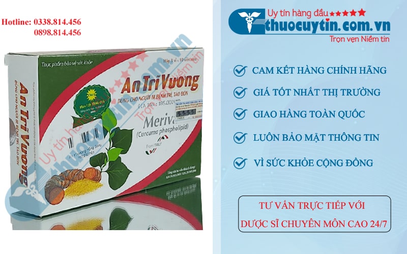 An trĩ vương hộp 30 viên giải pháp cho người bệnh trĩ