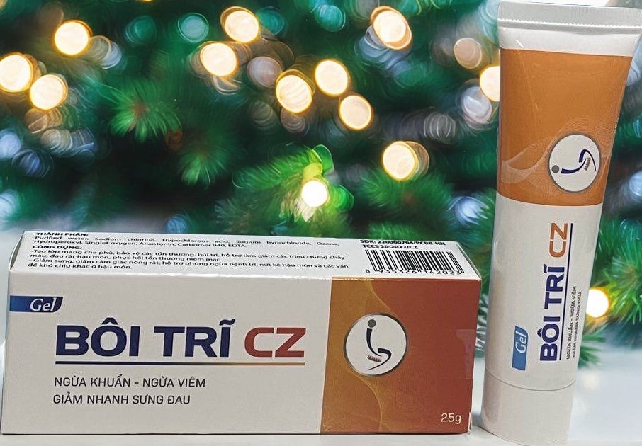 Gel bôi trĩ CZ dùng cho người trĩ nội trĩ ngoại đau rát búi trĩ