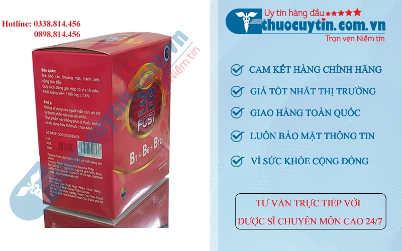 Thuốc 3B Fost bổ sung vitamin nhóm B và kẽm tăng cường sức khỏe