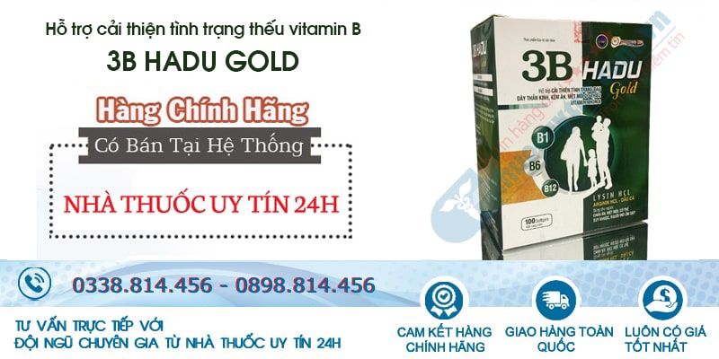 Mua 3B Hadu Gold chính hãng tại Nhà thuốc uy tín 24h