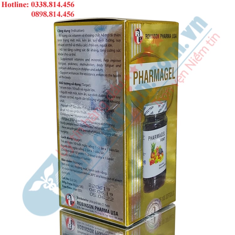 Viên uống bổ sung vitamin Pharmagel FORT hộp 100 viên