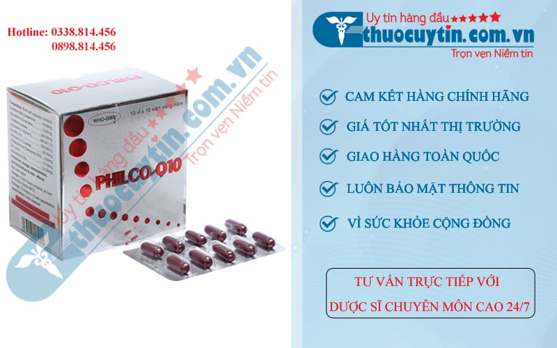 Thuốc Philco q10 hộp 100 viên nhập khẩu Mỹ